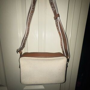 Michael Kors Messenger Bag in Brown and Cream